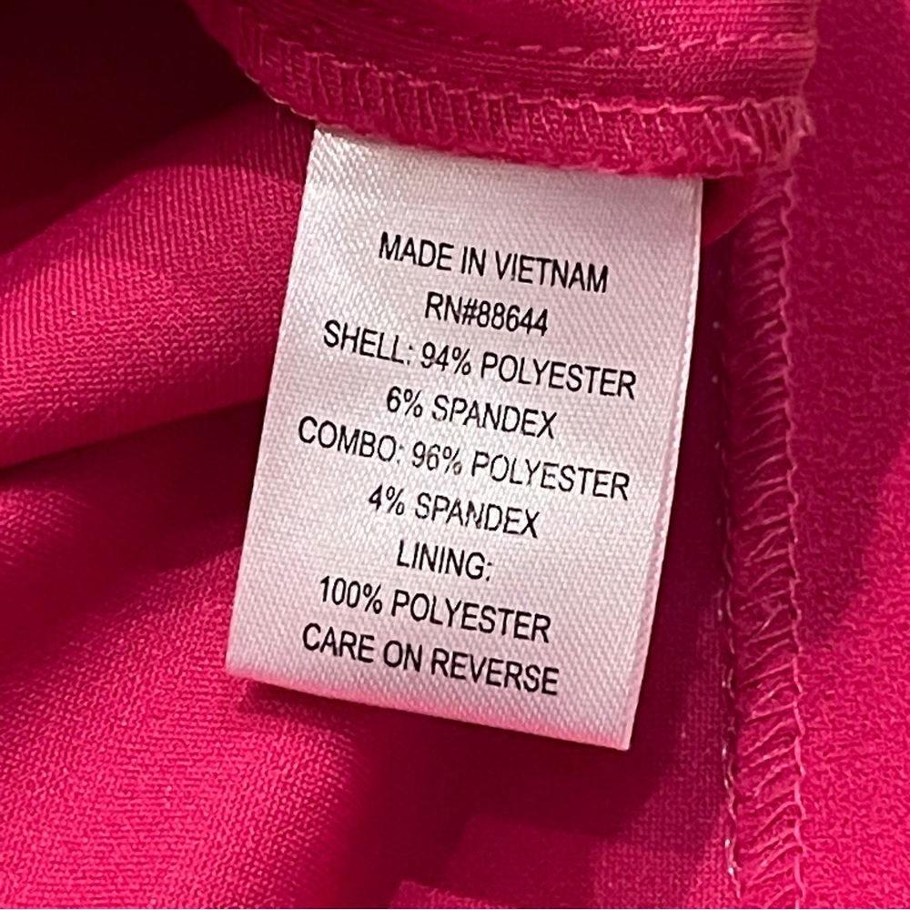 Glamour Hot Pink Sleeveless Shift Dress 6 - Picture 5 of 7